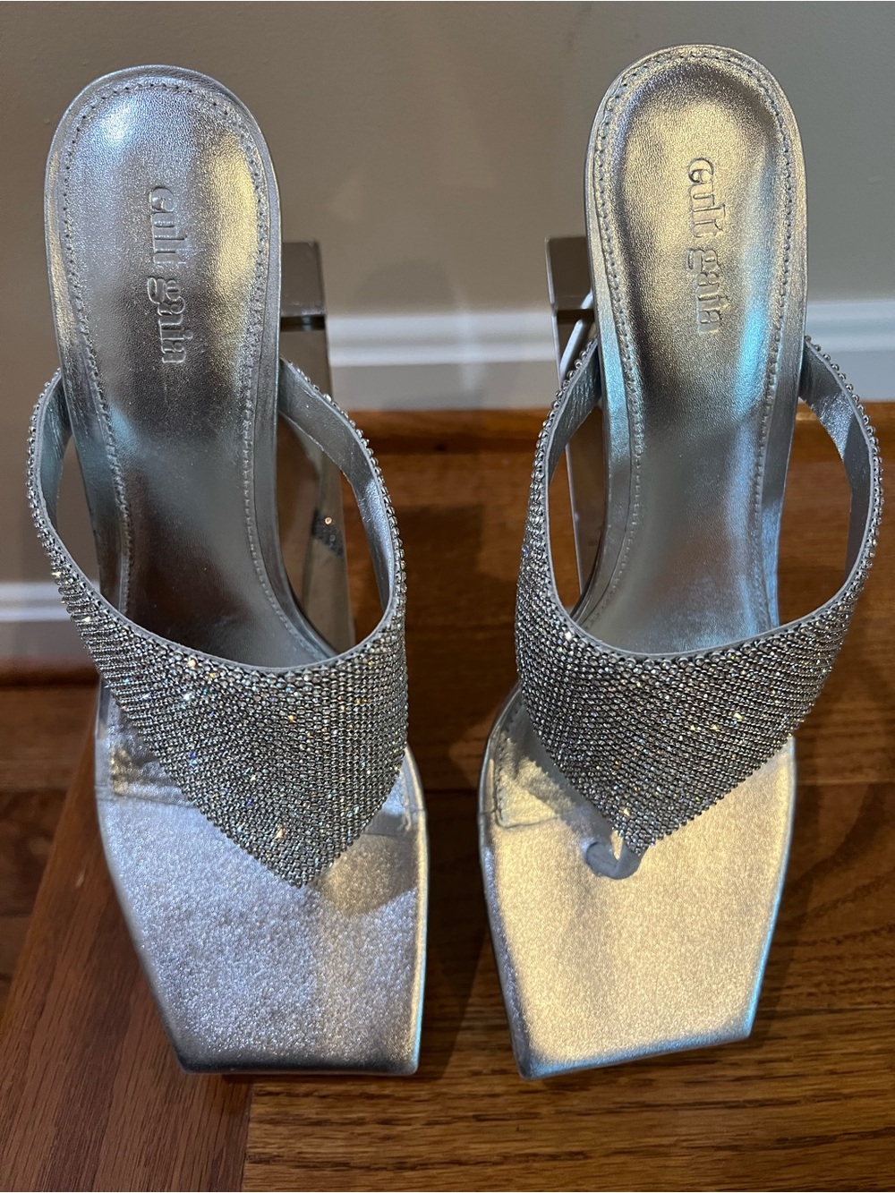 Cult Gaia Audrey Rhinestones High Heel Sandal